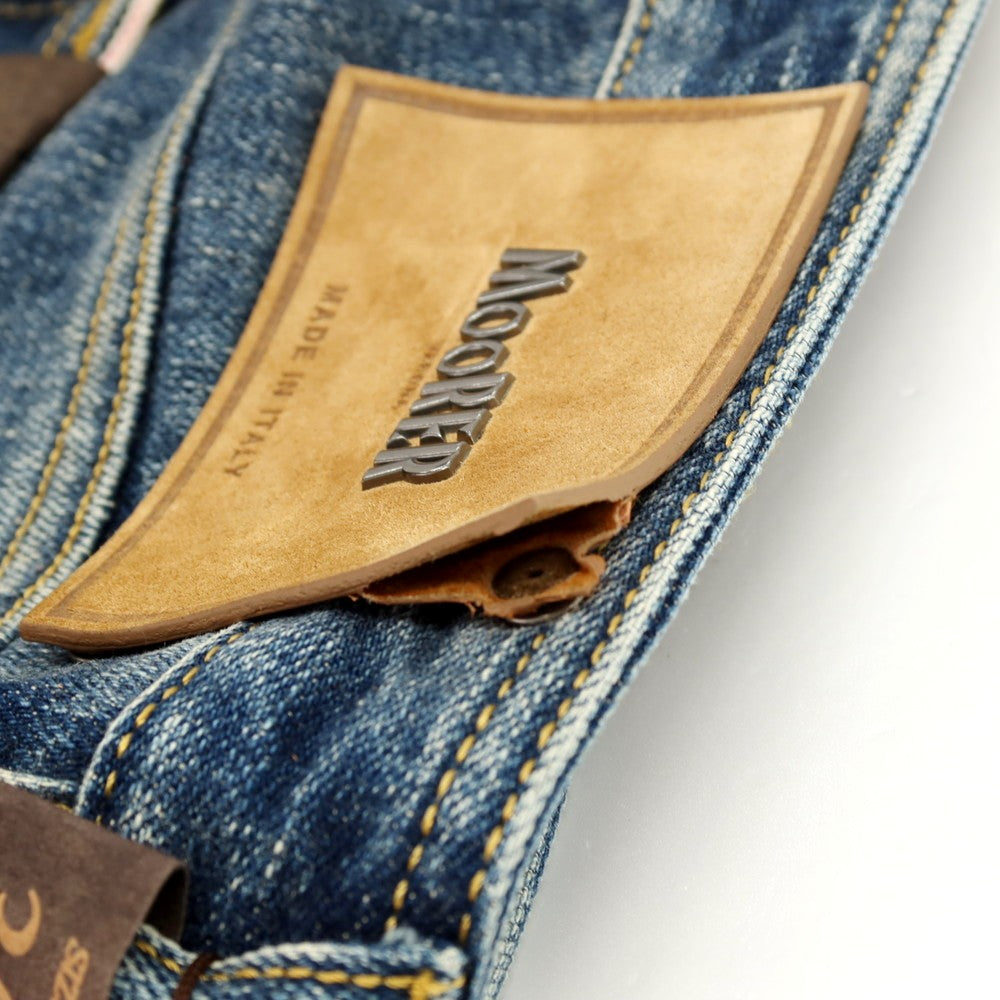 【新品アウトレット】ムーレー MOORER jeans PILON-DC104 ストレッチ コットン デニムパンツ ジーンズ ネイビー【サイズ30】【 状態ランクN- 】【 メンズ 】[BPD]