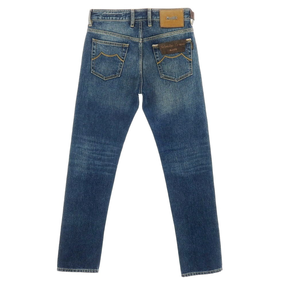 【新品アウトレット】ムーレー MOORER jeans PILON-DC104 ストレッチ コットン デニムパンツ ジーンズ ネイビー【サイズ30】【 状態ランクN- 】【 メンズ 】[BPD]