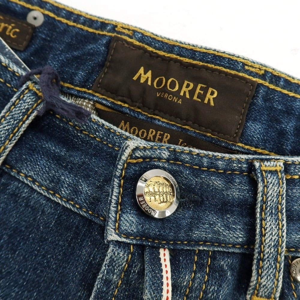 【新品アウトレット】ムーレー MOORER jeans PILON-DC104 ストレッチ コットン デニムパンツ ジーンズ ネイビー【サイズ30】【 状態ランクN- 】【 メンズ 】[BPD]