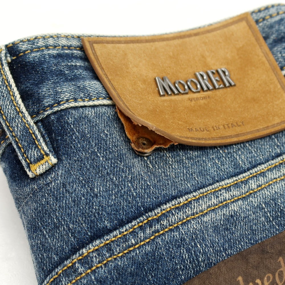 【新品アウトレット】ムーレー MOORER jeans PILON-DC104 ストレッチ コットン デニムパンツ ジーンズ ネイビー【サイズ30】【 状態ランクN- 】【 メンズ 】[BPD]