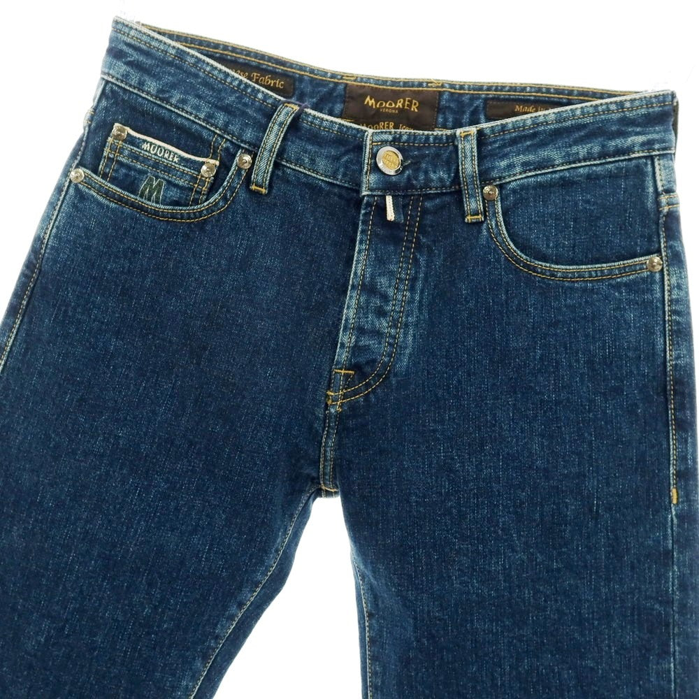 【新品】ムーレー MOORER jeans PILON-DC104 CP ストレッチ コットン デニムパンツ ジーンズ ネイビー【サイズ31】【 状態ランクN 】【 メンズ 】