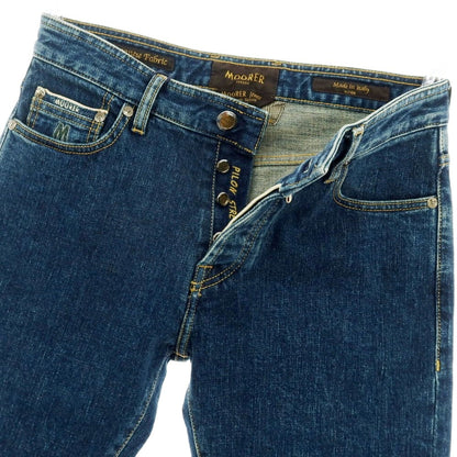 【新品】ムーレー MOORER jeans PILON-DC104 CP ストレッチ コットン デニムパンツ ジーンズ ネイビー【サイズ31】【 状態ランクN 】【 メンズ 】