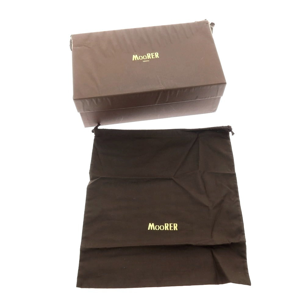 【新品アウトレット】ムーレー MOORER BOCCIONI P5 スエード スニーカー グレージュ【サイズ42 1/2】【 状態ランクN- 】【 メンズ 】