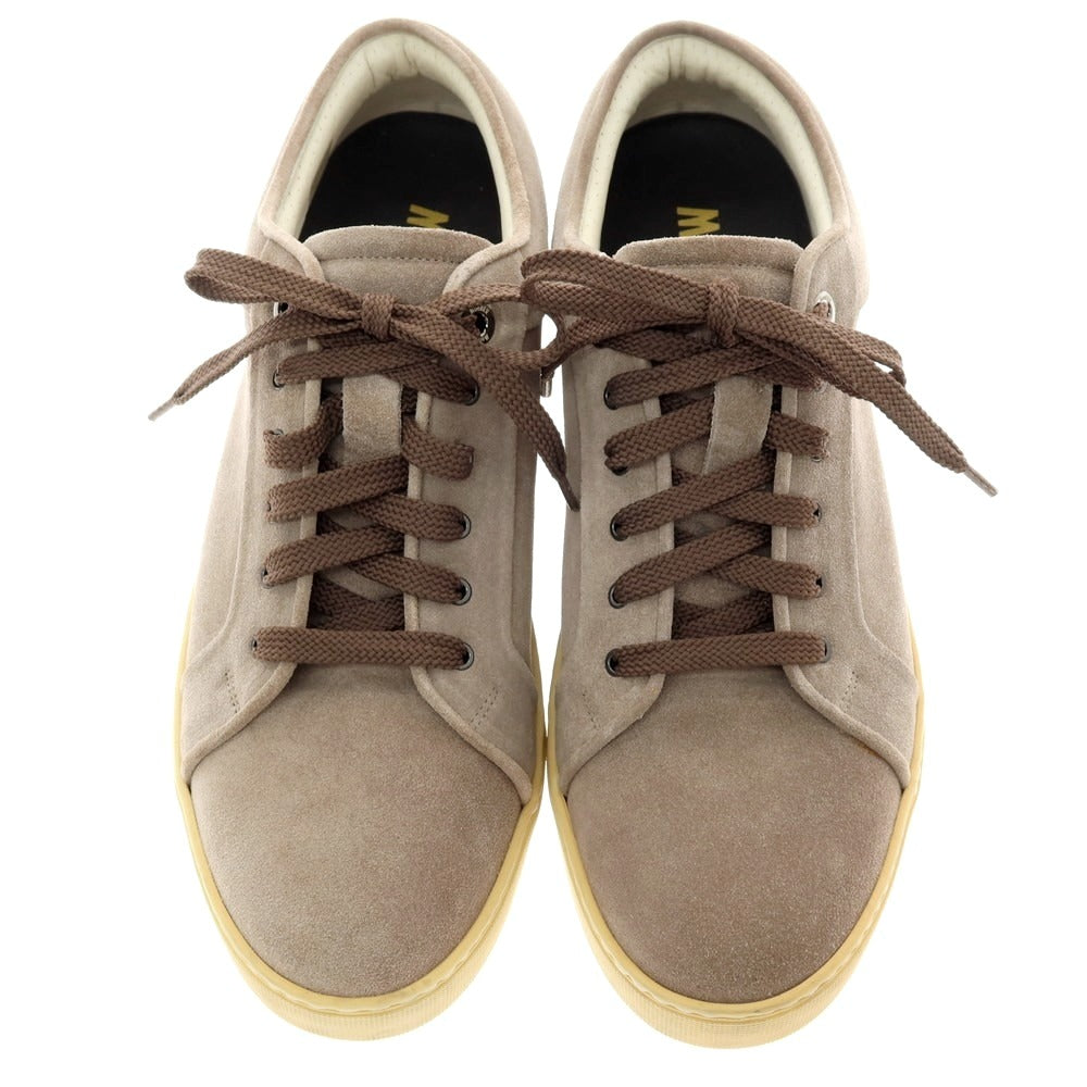 【新品アウトレット】ムーレー MOORER BOCCIONI P5 スエード スニーカー グレージュ【サイズ42 1/2】【 状態ランクN- 】【 メンズ 】