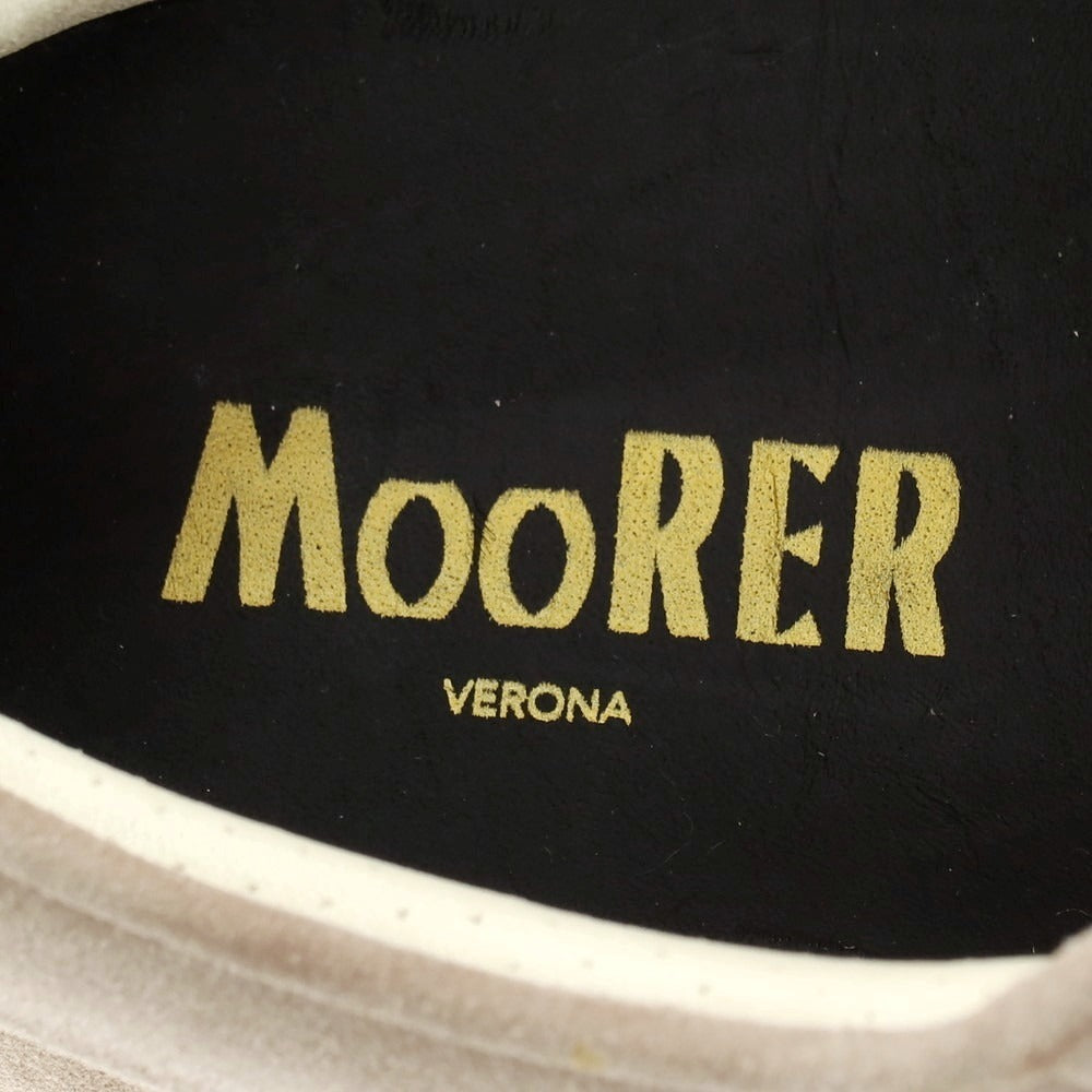 【新品アウトレット】ムーレー MOORER BOCCIONI P5 スエード スニーカー グレージュ【サイズ42 1/2】【 状態ランクN- 】【 メンズ 】