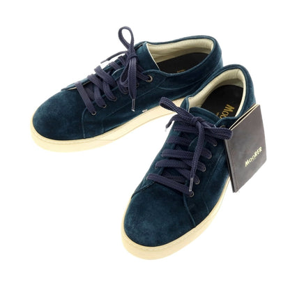 【新品アウトレット】ムーレー MOORER BOCCIONI P2 スエード スニーカー グリーンネイビー【サイズ42 1/2】【 状態ランクN- 】【 メンズ 】