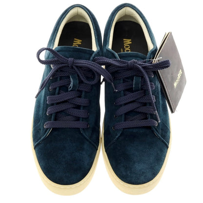 【新品アウトレット】ムーレー MOORER BOCCIONI P2 スエード スニーカー グリーンネイビー【サイズ42 1/2】【 状態ランクN- 】【 メンズ 】
