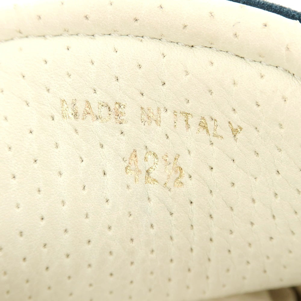 【新品アウトレット】ムーレー MOORER BOCCIONI P2 スエード スニーカー グリーンネイビー【サイズ42 1/2】【 状態ランクN- 】【 メンズ 】