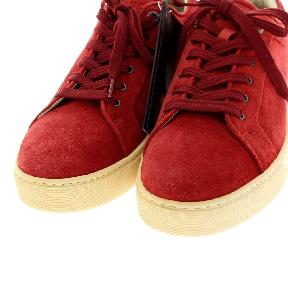 【新品アウトレット】ムーレー MOORER BOCCIONI P2 スエード スニーカー レッド【サイズ41 1/2】【 状態ランクN- 】【 メンズ 】