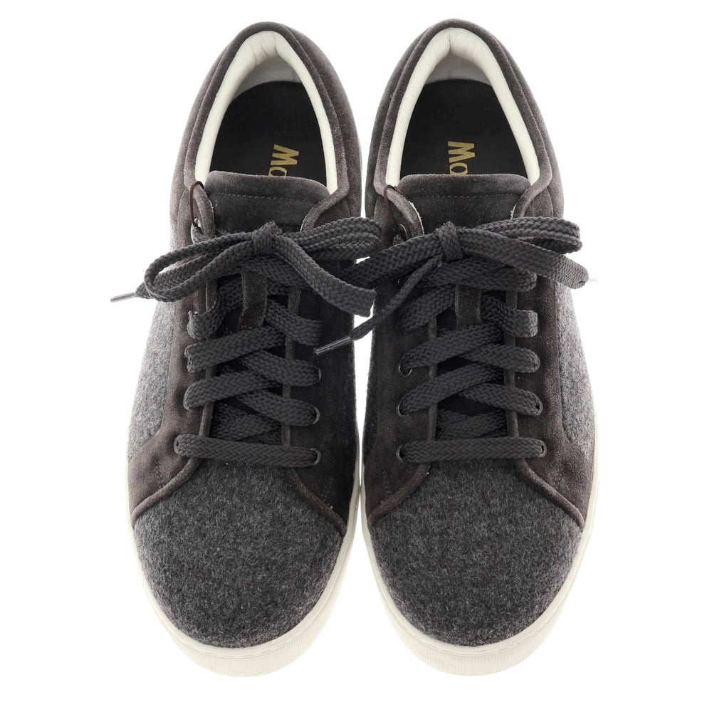 【新品アウトレット】ムーレー MOORER BOCCIONI P5 ウール スエード スニーカー グレー系【サイズ41 1/2】【 状態ランクN- 】【 メンズ 】