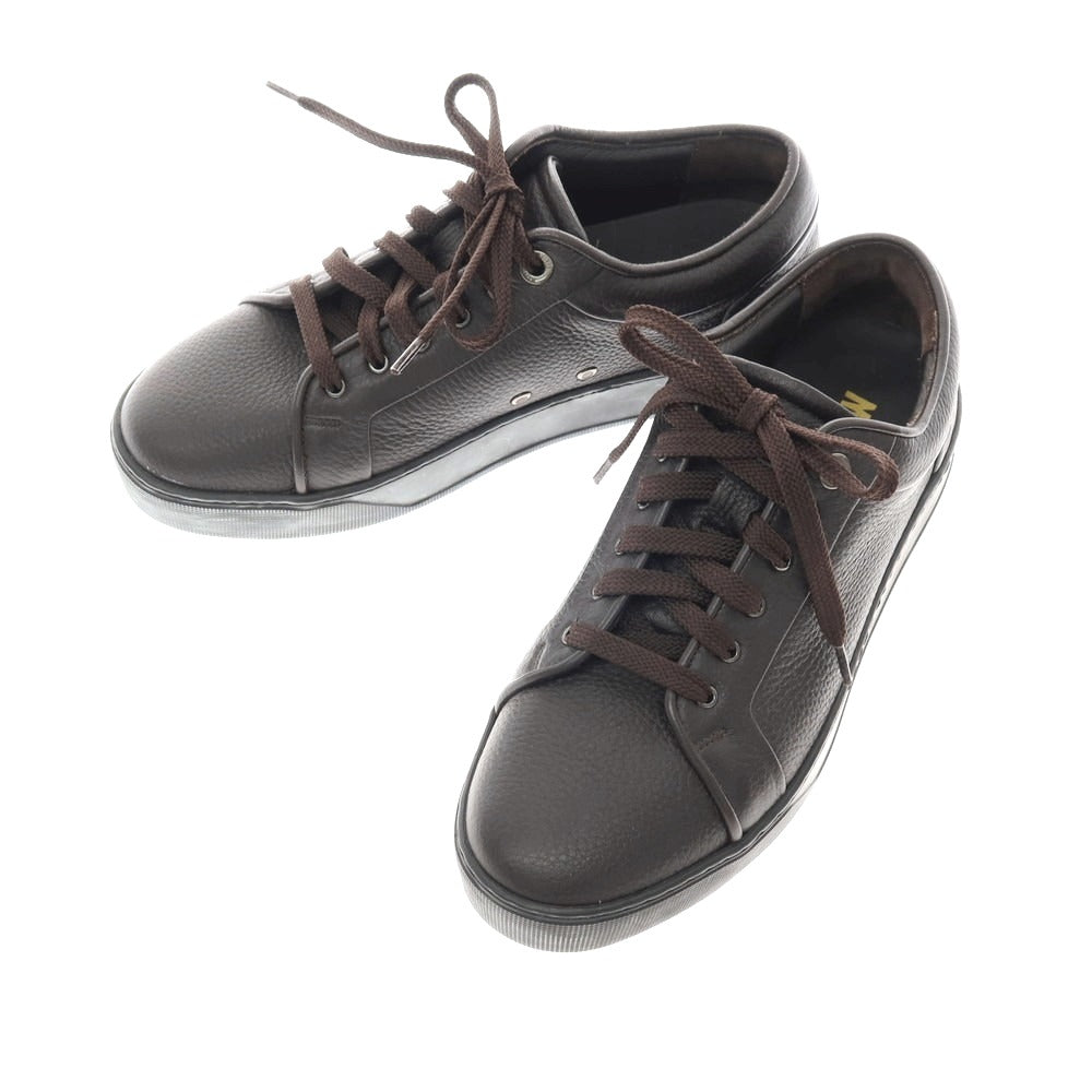 【新品アウトレット】ムーレー MOORER BOCCIONI P1 グレインレザー スニーカー ダークブラウン【サイズ40】【 状態ランクN- 】【 メンズ 】