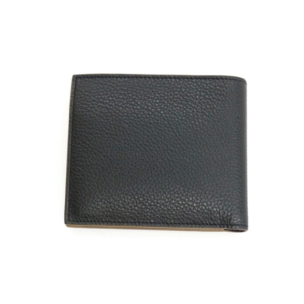 【新品】ムーレー MOORER レザー 二つ折り財布 ブラック【 状態ランクN 】【 メンズ 】