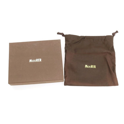 【新品】ムーレー MOORER レザー 二つ折り財布 ブラック【 状態ランクN 】【 メンズ 】