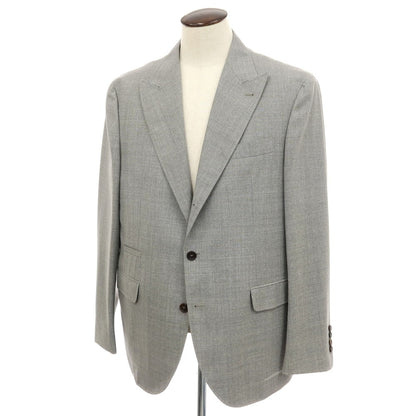 【新品】ブルネロクチネリ Brunello Cucinelli ウール テーラードジャケット グレー【 54 】【 状態ランクN 】【 メンズ 】