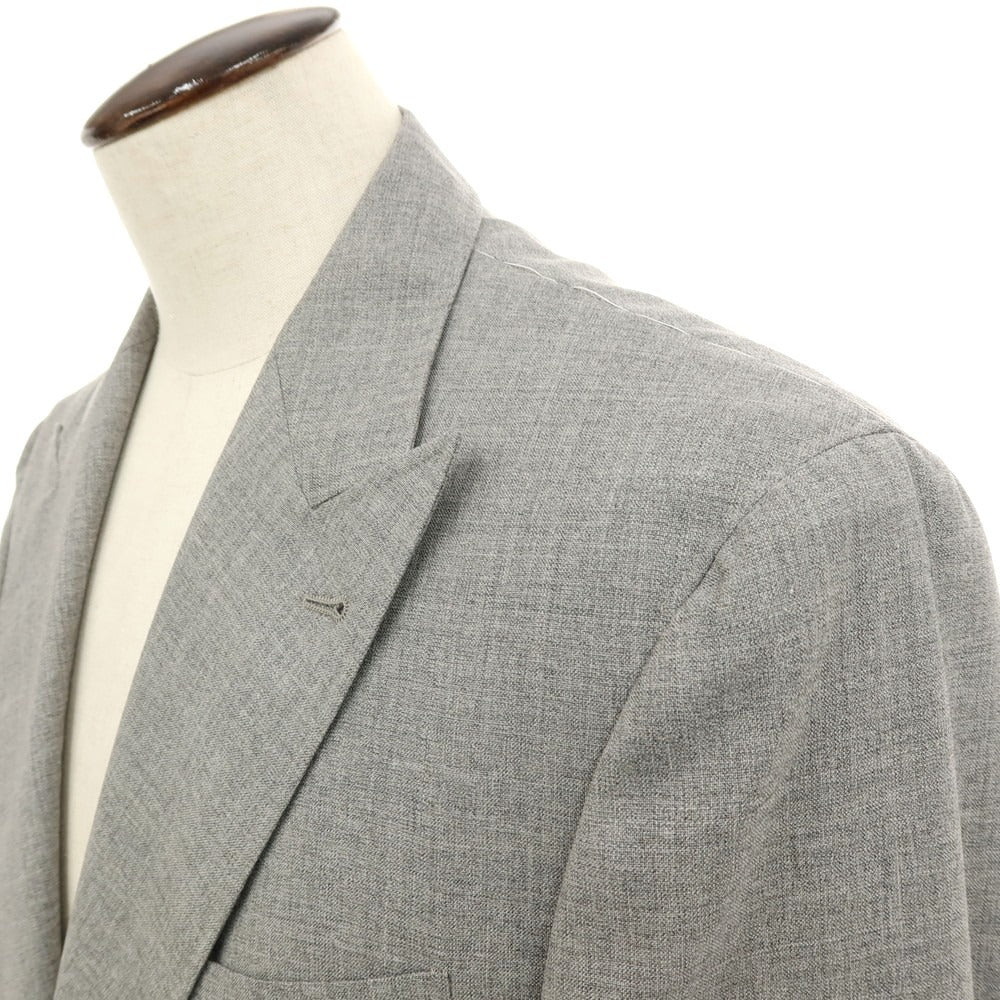 【新品】ブルネロクチネリ Brunello Cucinelli ウール テーラードジャケット グレー【 54 】【 状態ランクN 】【 メンズ 】