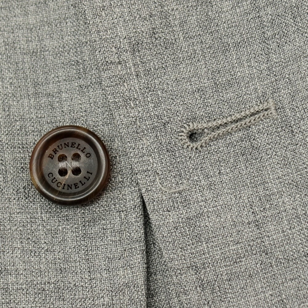 【新品】ブルネロクチネリ Brunello Cucinelli ウール テーラードジャケット グレー【 54 】【 状態ランクN 】【 メンズ 】