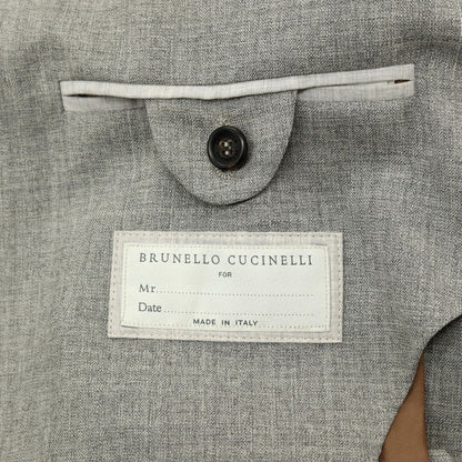 【新品】ブルネロクチネリ Brunello Cucinelli ウール テーラードジャケット グレー【 54 】【 状態ランクN 】【 メンズ 】