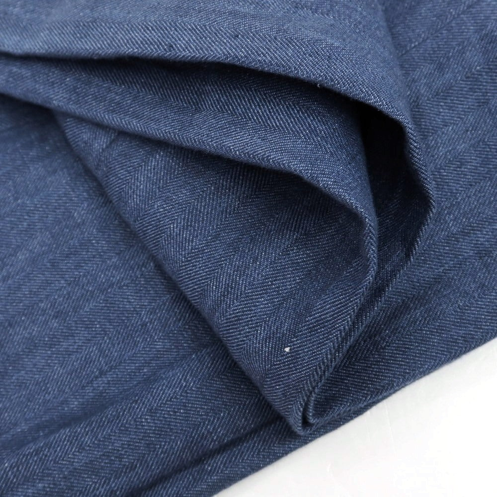 【新品】ブルネロクチネリ Brunello Cucinelli リネン イージースラックスパンツ ライトネイビー【サイズ46】【 状態ランクN 】【 メンズ 】