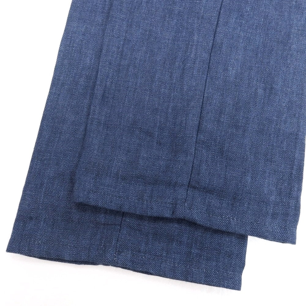 【新品】ブルネロクチネリ Brunello Cucinelli リネン イージースラックスパンツ ライトネイビー【サイズ46】【 状態ランクN 】【 メンズ 】