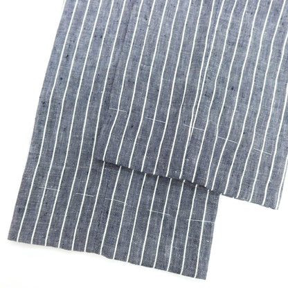 【新品】ブルネロクチネリ Brunello Cucinelli リネン ストライプ カジュアルスラックスパンツ ネイビーxホワイト【サイズ44】【 状態ランクN 】【 メンズ 】