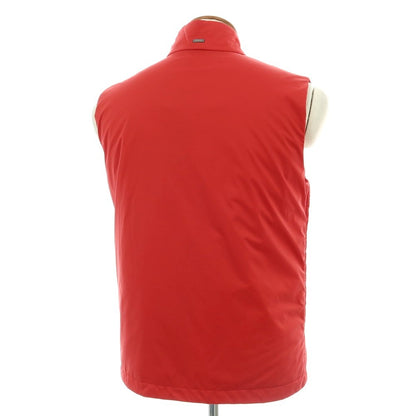【新品】ヘルノ Herno ナイロン スタンドカラー ダウンベスト ブルゾン レッド【 48 】【 状態ランクN 】【 メンズ 】