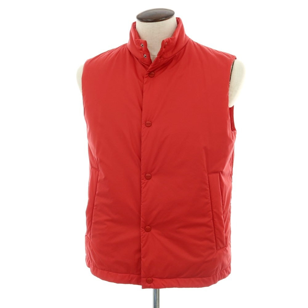 【新品】ヘルノ Herno ナイロン スタンドカラー ダウンベスト ブルゾン レッド【 サイズ50 】【 状態ランクN 】【 メンズ 】 [APD]