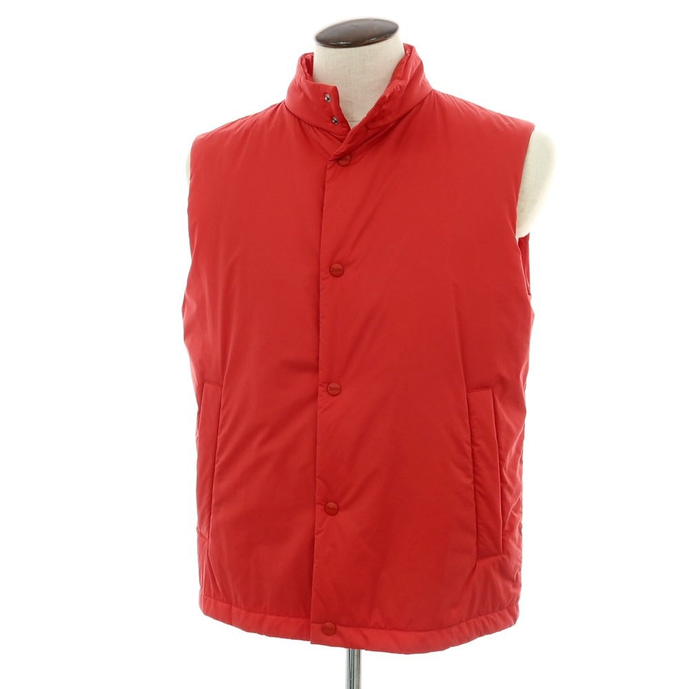 【新品】ヘルノ Herno ナイロン スタンドカラー ダウンベスト ブルゾン レッド【 サイズ52 】【 状態ランクN 】【 メンズ 】 [APD]