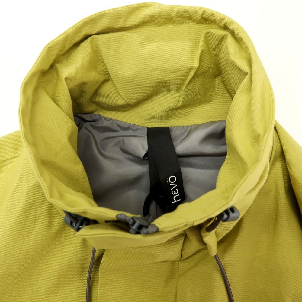 【新品アウトレット】イーヴォ Hevo RUFFANO ストレッチ コットンナイロン スタンドカラー ブルゾン イエロー系【 48 】【 状態ランクN- 】【 メンズ 】