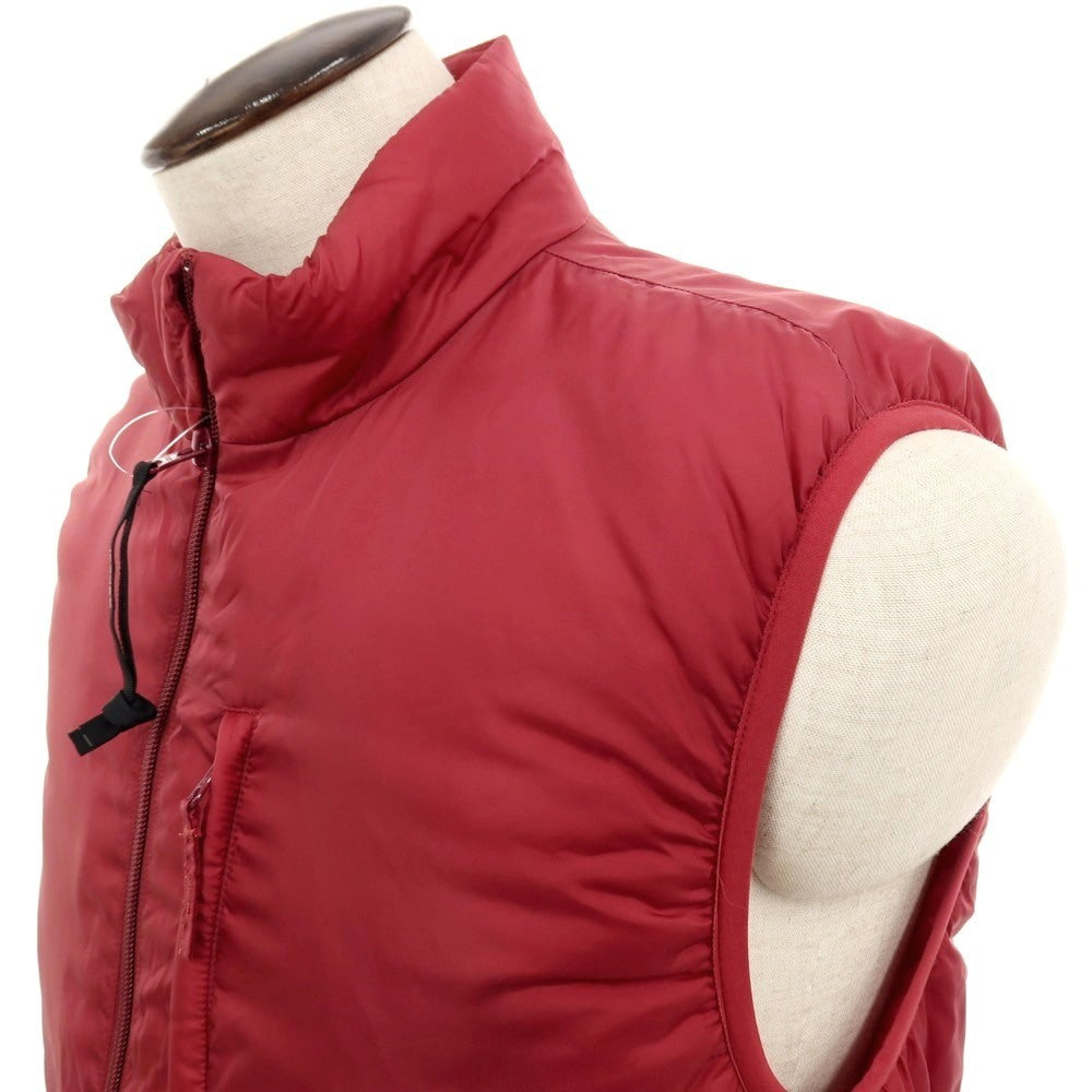 【新品】アスペジ ASPESI Thermore ナイロン スタンドカラー ダブルジップ ダウンベスト ブルゾン ダークレッド【 L 】【 状態ランクN 】【 メンズ 】