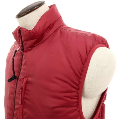 【新品】アスペジ ASPESI Thermore ナイロン スタンドカラー ダブルジップ ダウンベスト ブルゾン ダークレッド【 L 】【 状態ランクN 】【 メンズ 】