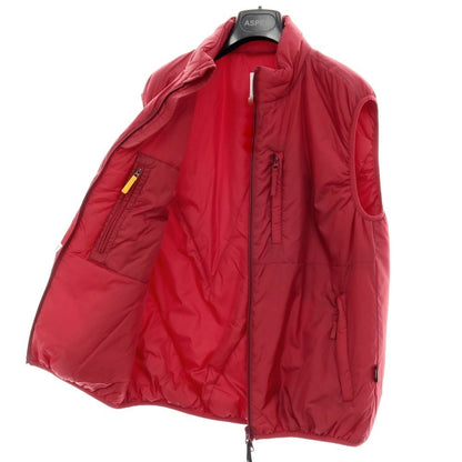 【新品】アスペジ ASPESI Thermore ナイロン スタンドカラー ダブルジップ ダウンベスト ブルゾン ダークレッド【 L 】【 状態ランクN 】【 メンズ 】