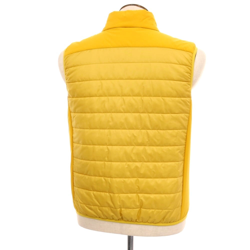 【新品アウトレット】アスペジ ASPESI ポリエステル スタンドカラー ダブルジップ ダウンベスト ブルゾン イエロー【 L 】【 状態ランクN- 】【 メンズ 】