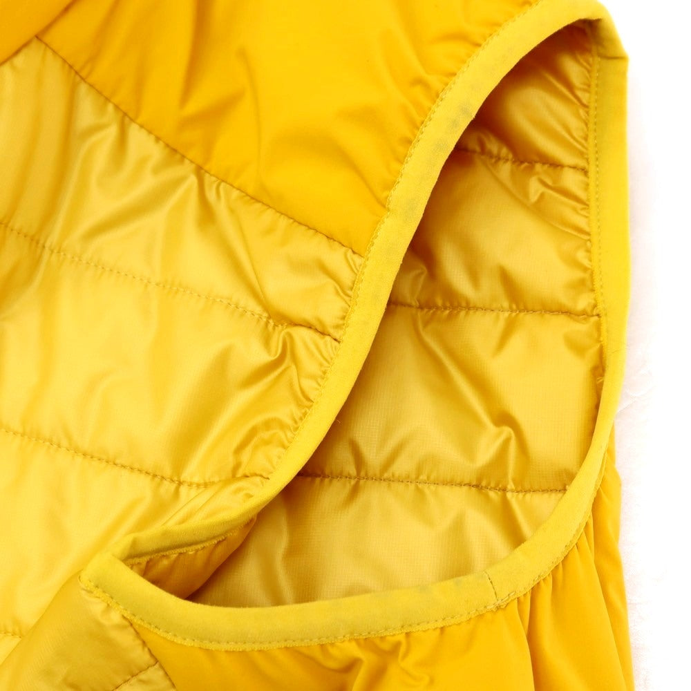 【新品アウトレット】アスペジ ASPESI ポリエステル スタンドカラー ダブルジップ ダウンベスト ブルゾン イエロー【 L 】【 状態ランクN- 】【 メンズ 】