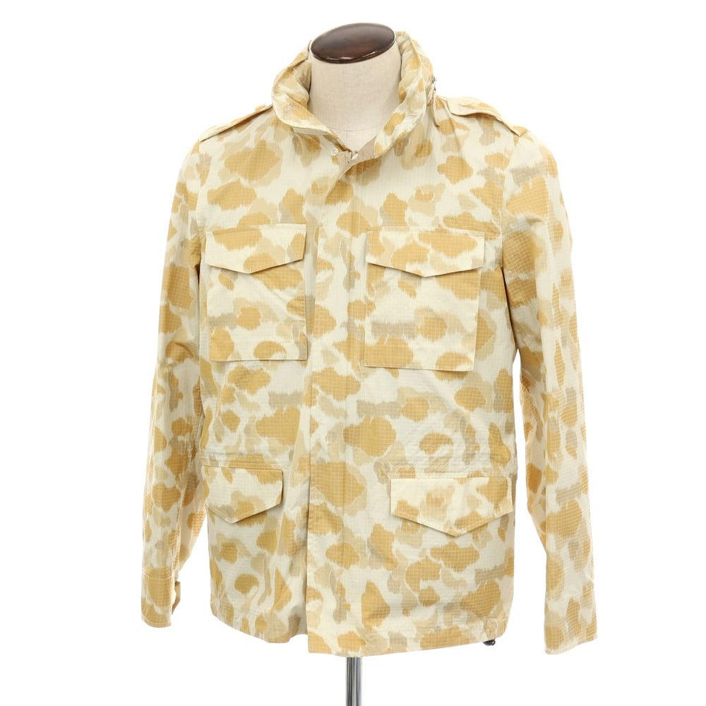 【新品】アスペジ ASPESI ポリエステル スタンドカラー ミリタリージャケット ベージュ【 L 】【 状態ランクN 】【 メンズ 】