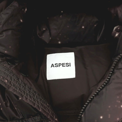 【新品アウトレット】アスペジ ASPESI ポリエステル フーデッド ダウンジャケット ブラック【 L 】【 状態ランクN- 】【 メンズ 】