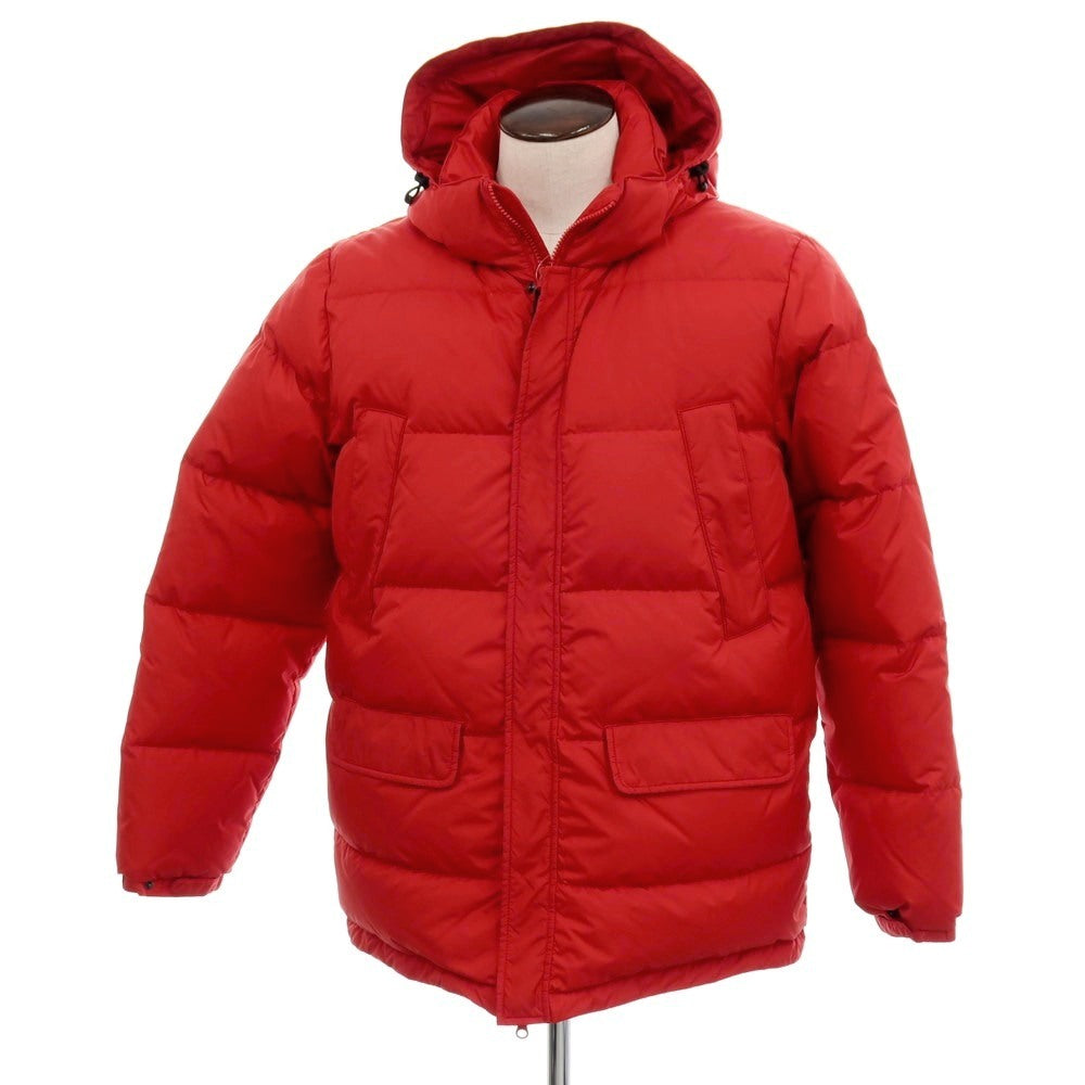 【新品】アスペジ ASPESI ナイロン スタンドカラー ダウンジャケット レッド【 L 】【 状態ランクN 】【 メンズ 】