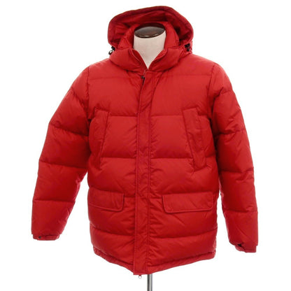 【新品】アスペジ ASPESI ナイロン スタンドカラー ダウンジャケット レッド【 L 】【 状態ランクN 】【 メンズ 】