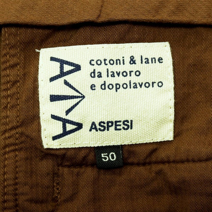 【新品】アスペジ ASPESI コットン カジュアルスラックスパンツ ブラウン【 50 】【 状態ランクN 】【 メンズ 】