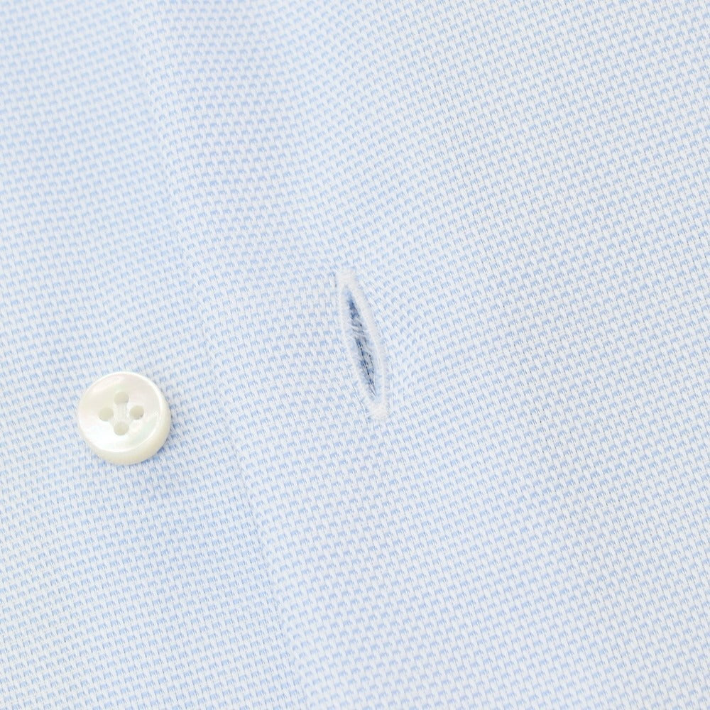 【新品】バルバ BARBA コットン レギュラーカラー ドレスシャツ ライトブルーxホワイト【 39 】【 状態ランクN 】【 メンズ 】