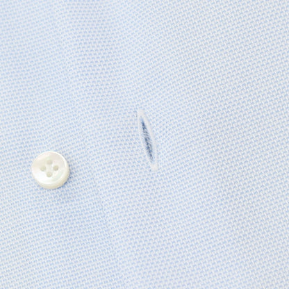 【新品】バルバ BARBA コットン レギュラーカラー ドレスシャツ ライトブルーxホワイト【 39 】【 状態ランクN 】【 メンズ 】