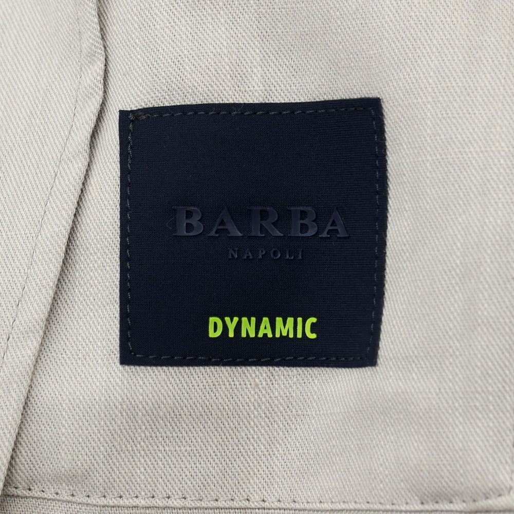 【新品】バルバ BARBA SAHARA コットンリネン ミリタリージャケット ライトグレー【 48 】【 状態ランクN 】【 メンズ 】