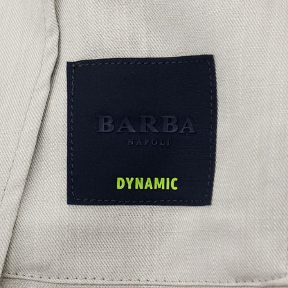 【新品】バルバ BARBA SAHARA コットンリネン ミリタリージャケット ライトグレー【 48 】【 状態ランクN 】【 メンズ 】