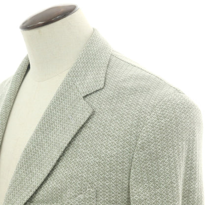 【新品】バルバ BARBA DYNAMIC コットンリネン ジャージー 2B カジュアルジャケット グリーン系【 50 】【 状態ランクN 】【 メンズ 】