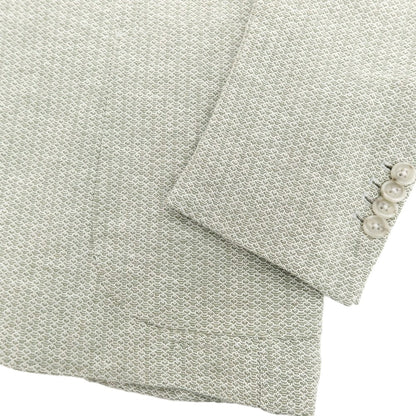 【新品】バルバ BARBA DYNAMIC コットンリネン ジャージー 2B カジュアルジャケット グリーン系【 50 】【 状態ランクN 】【 メンズ 】