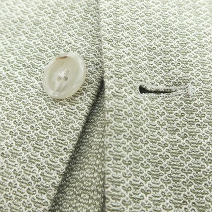 【新品】バルバ BARBA DYNAMIC コットンリネン ジャージー 2B カジュアルジャケット グリーン系【 50 】【 状態ランクN 】【 メンズ 】