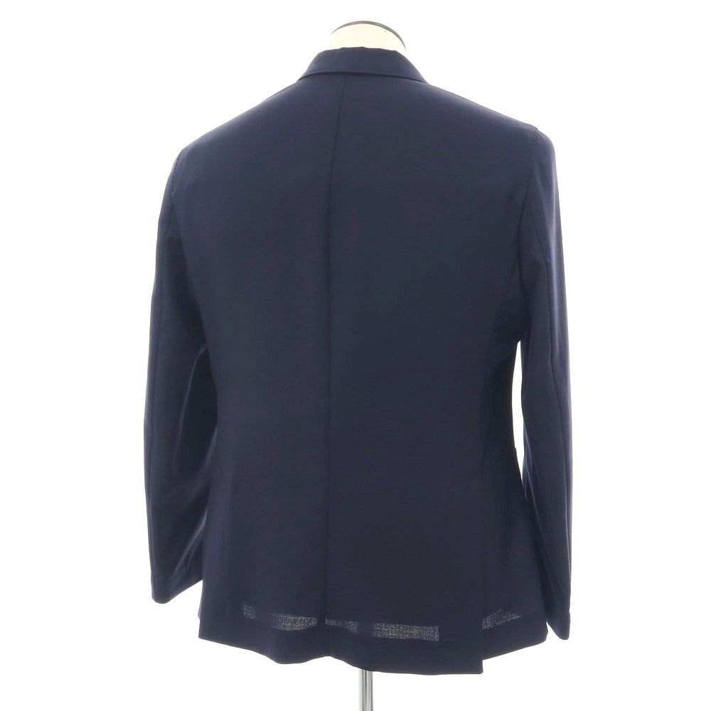【新品】バルバ BARBA ウール 2B テーラードジャケット ネイビー【 52 】【 状態ランクN 】【 メンズ 】