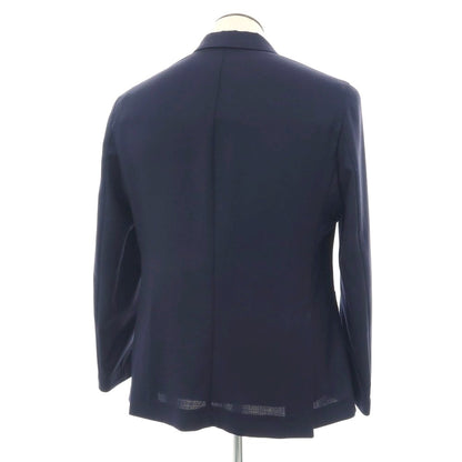 【新品】バルバ BARBA ウール 2B テーラードジャケット ネイビー【 52 】【 状態ランクN 】【 メンズ 】