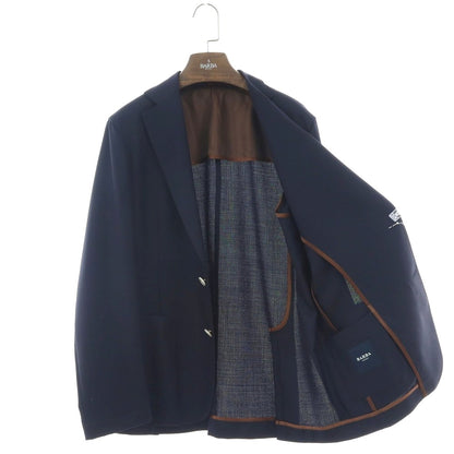 【新品】バルバ BARBA ウール 2B テーラードジャケット ネイビー【 52 】【 状態ランクN 】【 メンズ 】