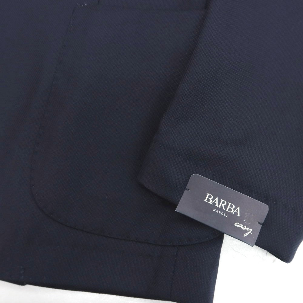 【新品】バルバ BARBA ウール 2B テーラードジャケット ネイビー【 52 】【 状態ランクN 】【 メンズ 】