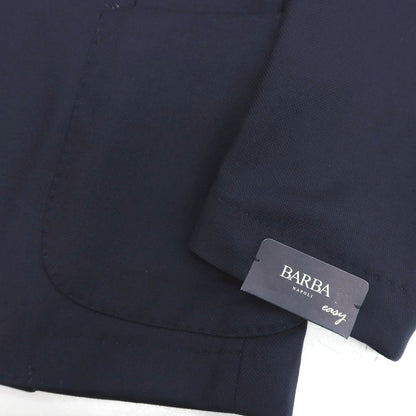 【新品】バルバ BARBA ウール 2B テーラードジャケット ネイビー【 52 】【 状態ランクN 】【 メンズ 】
